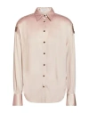 Brunello Cucinelli Woman Shirt Light Brown Size L Silk, Elastane, Brass, Ecobrass In Beige