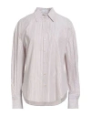 Brunello Cucinelli Woman Shirt Light Brown Size Xxl Cotton, Polyamide, Polyester, Brass In Beige