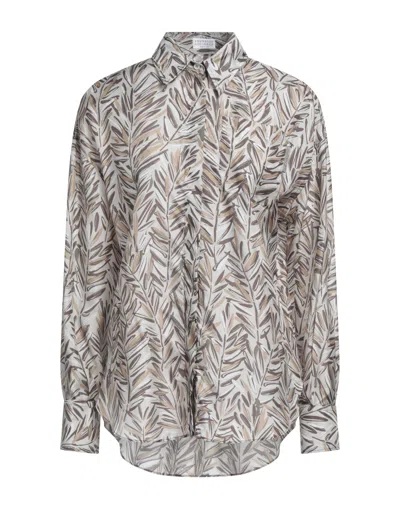 Brunello Cucinelli Shirts In Grey