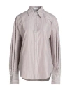 Brunello Cucinelli Woman Shirt Mauve Size Xs Cotton, Polyamide, Polyester In Purple