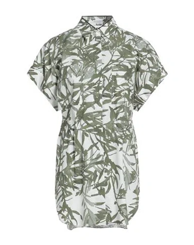 Brunello Cucinelli Woman Shirt Military Green Size S Cotton, Ecobrass