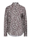 Brunello Cucinelli Woman Shirt Plum Size L Silk, Brass In Purple