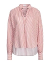 Brunello Cucinelli Striped Cotton-blend Shirt In Red