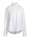 Brunello Cucinelli Striped Button-up Shirt In White