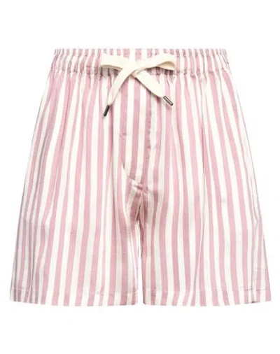 BRUNELLO CUCINELLI BRUNELLO CUCINELLI WOMAN SHORTS & BERMUDA SHORTS ANTIQUE ROSE SIZE M VISCOSE, SILK, ACETATE
