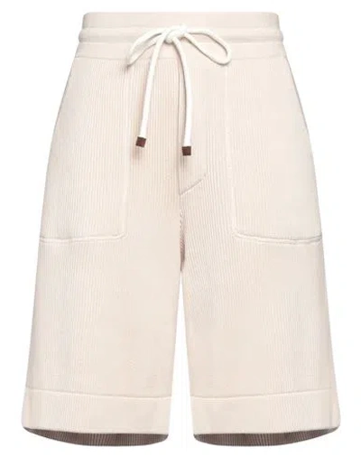 Brunello Cucinelli Man Shorts & Bermuda Shorts Beige Size 3xl Cotton