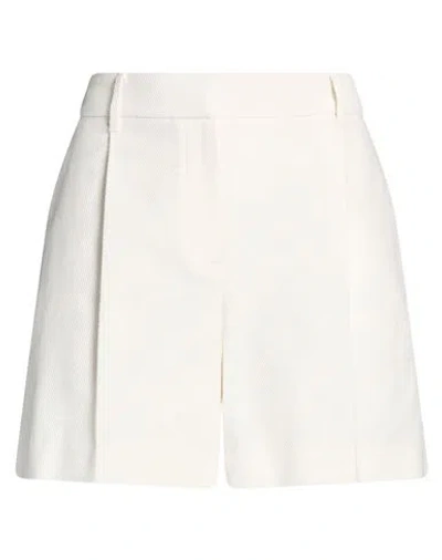 Brunello Cucinelli Woman Shorts & Bermuda Shorts Ivory Size 12 Cotton, Linen In White