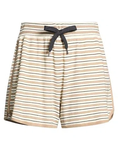 Brunello Cucinelli Woman Shorts & Bermuda Shorts Light Brown Size S Virgin Wool, Cashmere In Beige