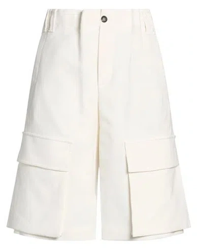 Brunello Cucinelli Woman Shorts & Bermuda Shorts White Size 4 Cotton, Linen