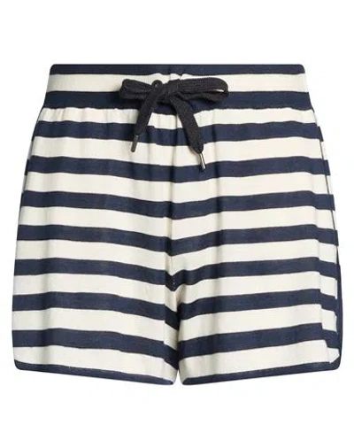 Brunello Cucinelli Woman Shorts & Bermuda Shorts White Size M Cashmere, Silk, Wool, Brass