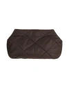 Brunello Cucinelli Woman Shoulder Bag Dark Brown Size - Textile Fibers, Brass, Leather In Brown