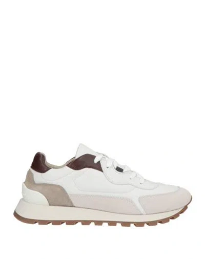 Brunello Cucinelli Woman Sneakers Light Grey Size 9 Leather In Neutral