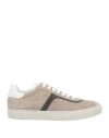 Brunello Cucinelli Suede Calf Sneakers In Grey In Neutral