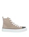 Brunello Cucinelli Sneakers High-top Design Reinforced Toe Cap In Grey