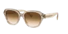 Brunello Cucinelli Square Frame Sunglasses In Mandorla