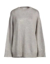 Brunello Cucinelli Woman Sweater Beige Size 3xl Polyester, Mohair Wool, Metallic Fiber, Polyamide, W In Beige