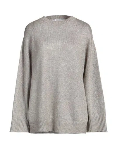 Brunello Cucinelli Woman Sweater Beige Size 3xl Polyester, Mohair Wool, Metallic Fiber, Polyamide, W