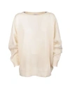 BRUNELLO CUCINELLI BRUNELLO CUCINELLI BRUNELLO CUCINELLI PULLOVER WOMAN SWEATER BEIGE SIZE L CASHMERE