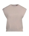 Brunello Cucinelli Woman Sweater Beige Size L Cashmere, Ecobrass