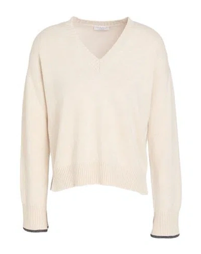 Brunello Cucinelli Woman Sweater Beige Size L Cashmere In Neutral