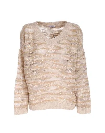 Brunello Cucinelli Woman Sweater Beige Size L Silk
