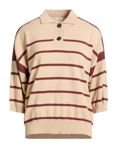 Brunello Cucinelli Woman Sweater Beige Size M Cashmere In Purple