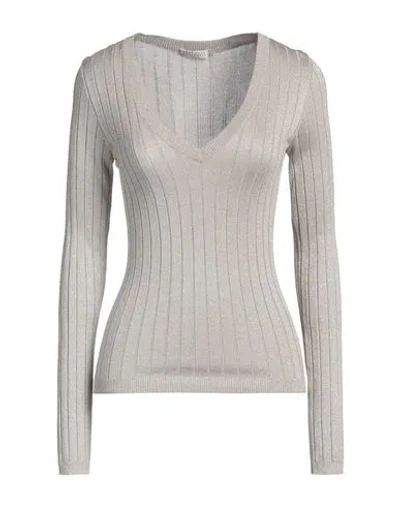 Brunello Cucinelli Woman Sweater Beige Size M Silk, Metallic Polyester, Polyamide