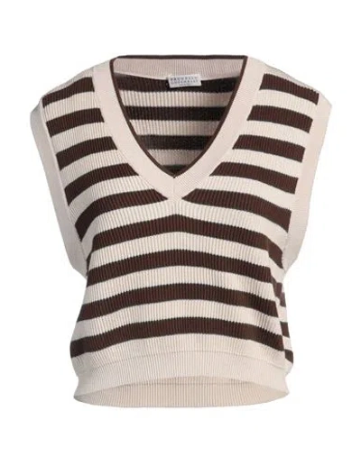 Brunello Cucinelli Woman Sweater Beige Size Xxl Cotton