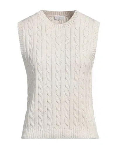 Brunello Cucinelli Woman Sweater Beige Size Xl Cotton, Polyester