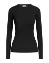 Brunello Cucinelli Woman Sweater Black Size Xl Wool, Brass In Black