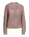 Brunello Cucinelli Sequin-embellished Open-knit Sweater In Multi