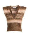 Brunello Cucinelli Woman Sweater Brown Size M Mohair Wool, Polyamide, Wool, Virgin Wool, Cashmere