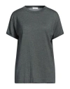 Brunello Cucinelli T-shirt With Precious Faux Layering In Green