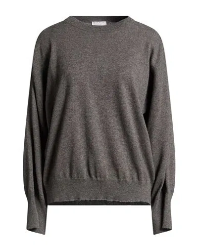 Brunello Cucinelli Woman Sweater Grey Size Xs Cashmere In Gray