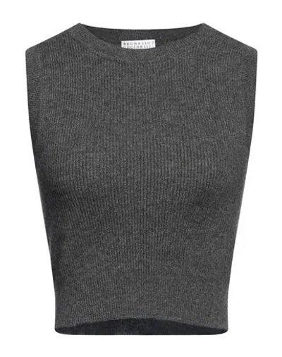 Brunello Cucinelli Woman Sweater Grey Size Xl Cashmere