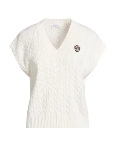 Brunello Cucinelli Woman Sweater Ivory Size Xs Cashmere In White