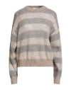 Brunello Cucinelli Striped Mohair-blend Jumper In Multi
