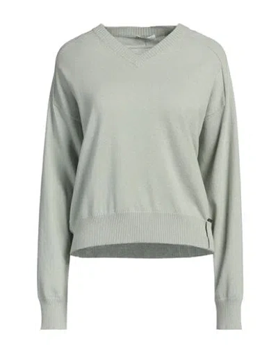 Brunello Cucinelli Woman Sweater Light Green Size M Cashmere, Ecobrass