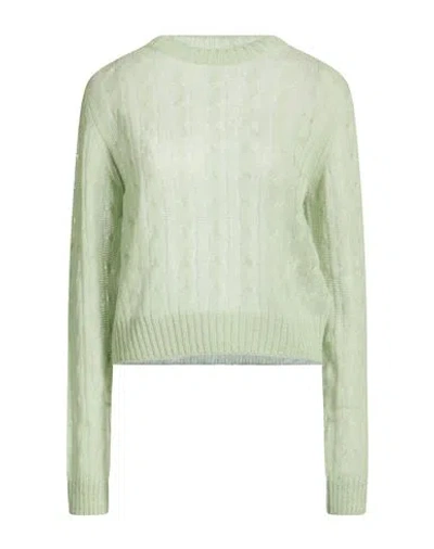 Brunello Cucinelli Woman Sweater Light Green Size Xxl Mohair Wool, Polyamide, Wool In Neutral