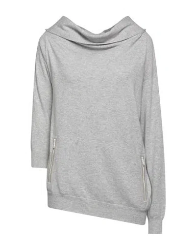 Brunello Cucinelli Woman Sweater Light Grey Size L Cashmere, Brass