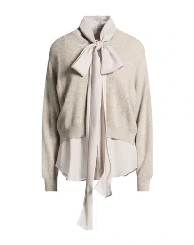 Brunello Cucinelli Woman Sweater Light Grey Size S Cashmere In Gray