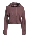 Brunello Cucinelli Woman Sweater Mauve Size M Cotton, Brass In Purple