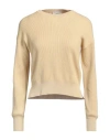 Brunello Cucinelli Woman Sweater Mustard Size Xl Cotton, Brass In Yellow