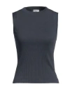 Shop Brunello Cucinelli Woman Sweater Navy Size 3xl Cotton In Navy Blue