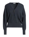 Brunello Cucinelli Woman Sweater Navy Size S Cashmere, Brass In Navy Blue