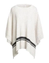 Brunello Cucinelli Woman Sweater Off White Size L Cotton, Polyester In White
