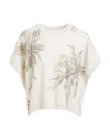 Brunello Cucinelli Woman Sweater Off White Size L Virgin Wool, Cashmere, Silk In Off White