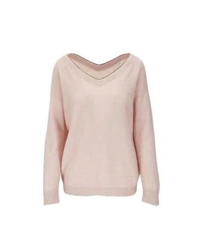 Brunello Cucinelli Woman Sweater Pastel Pink Size S Mohair Wool
