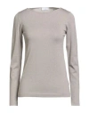 Brunello Cucinelli Woman Sweater Sand Size S Cashmere, Silk, Polyamide, Metallic Polyester In Burgundy