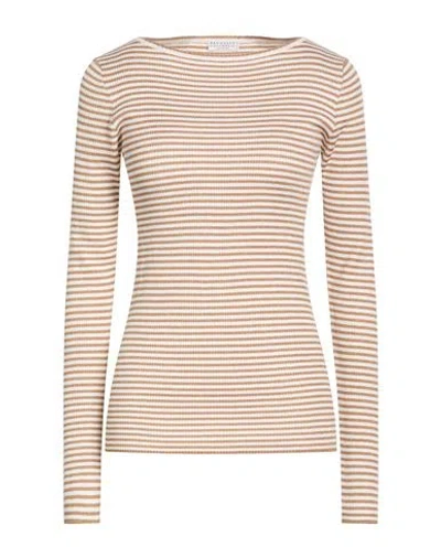 Brunello Cucinelli Woman Sweater Sand Size Xl Cashmere, Silk In Nude
